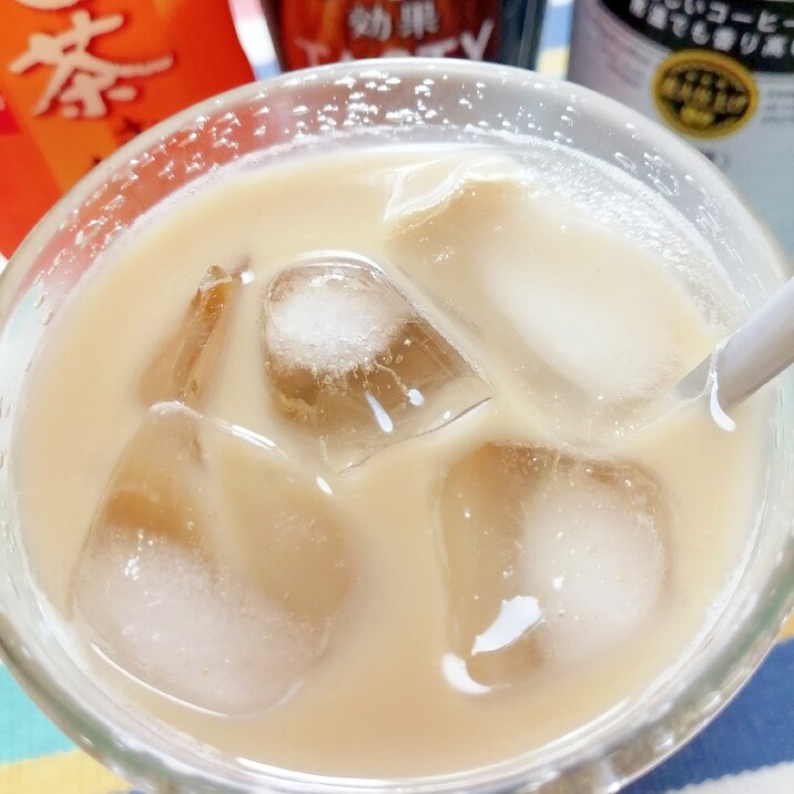 アイス☆アーモンドほうじ茶カフェオレ♪